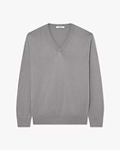 Giza V-Ausschnittpullover Herren - Grau