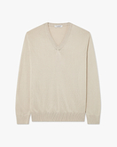 Giza V-Ausschnittpullover Herren - Beige