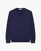 Giza V-Ausschnittpullover Herren - Nachtbleu