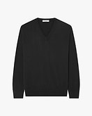 Giza V-Ausschnittpullover Herren - Schwarz