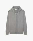 Felpa Cappuccio Zip Giza Uomo - Grigio