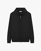 Felpa Cappuccio Zip Giza Uomo - Nero