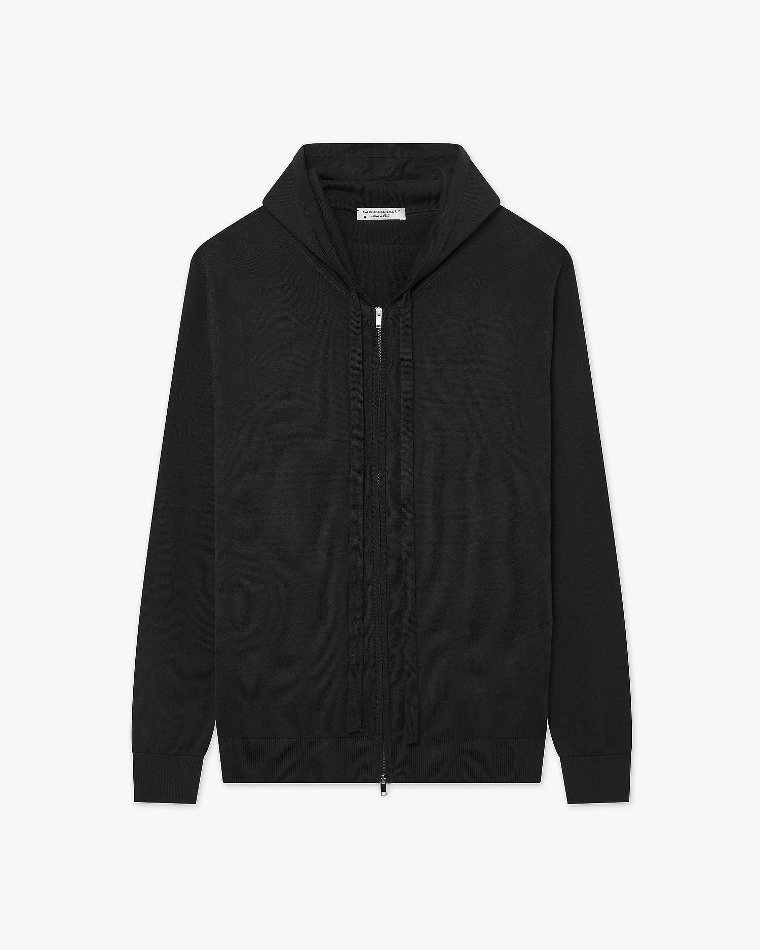Men's Giza Zip Hoodie - Black Cotone