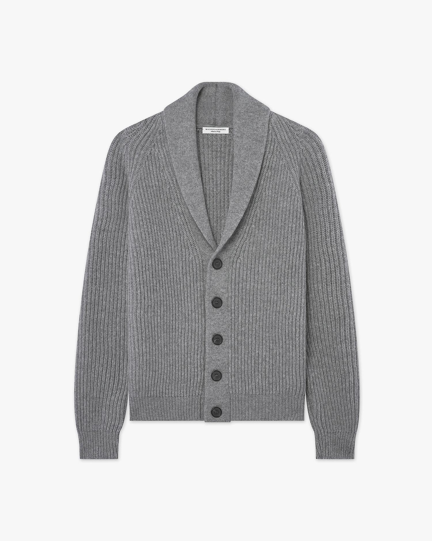 Men's Gleneagles Cardigan - Medium Grey Cashmere