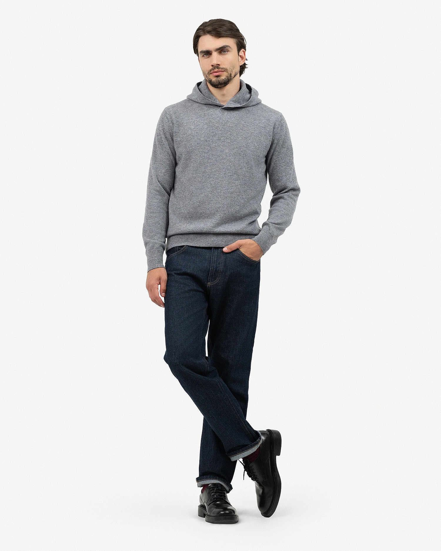 Men's Gramercy Hoodie - Medium Grey Cashmere