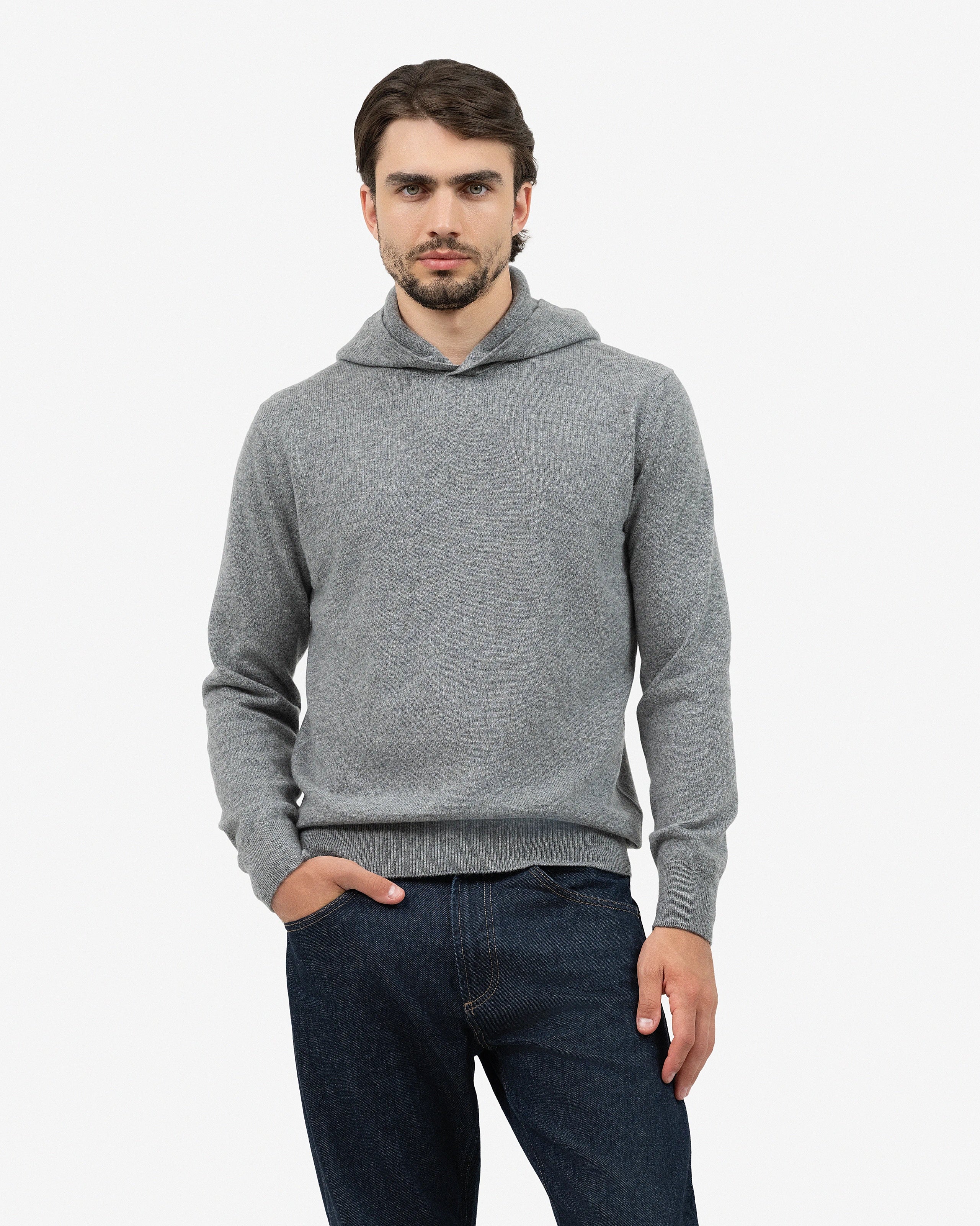 Men's Gramercy Hoodie - Medium Grey Cashmere