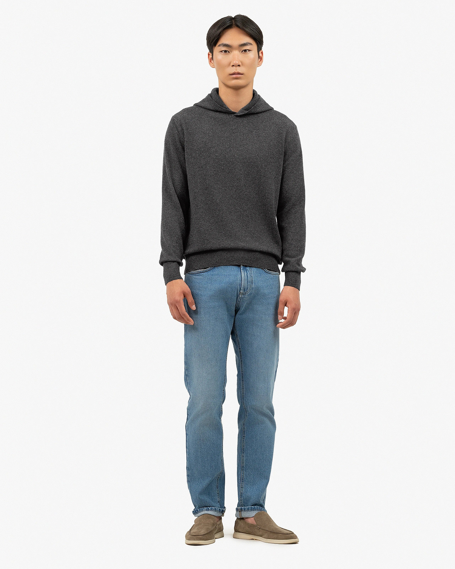 Men's Gramercy Hoodie - Charcoal Cashmere