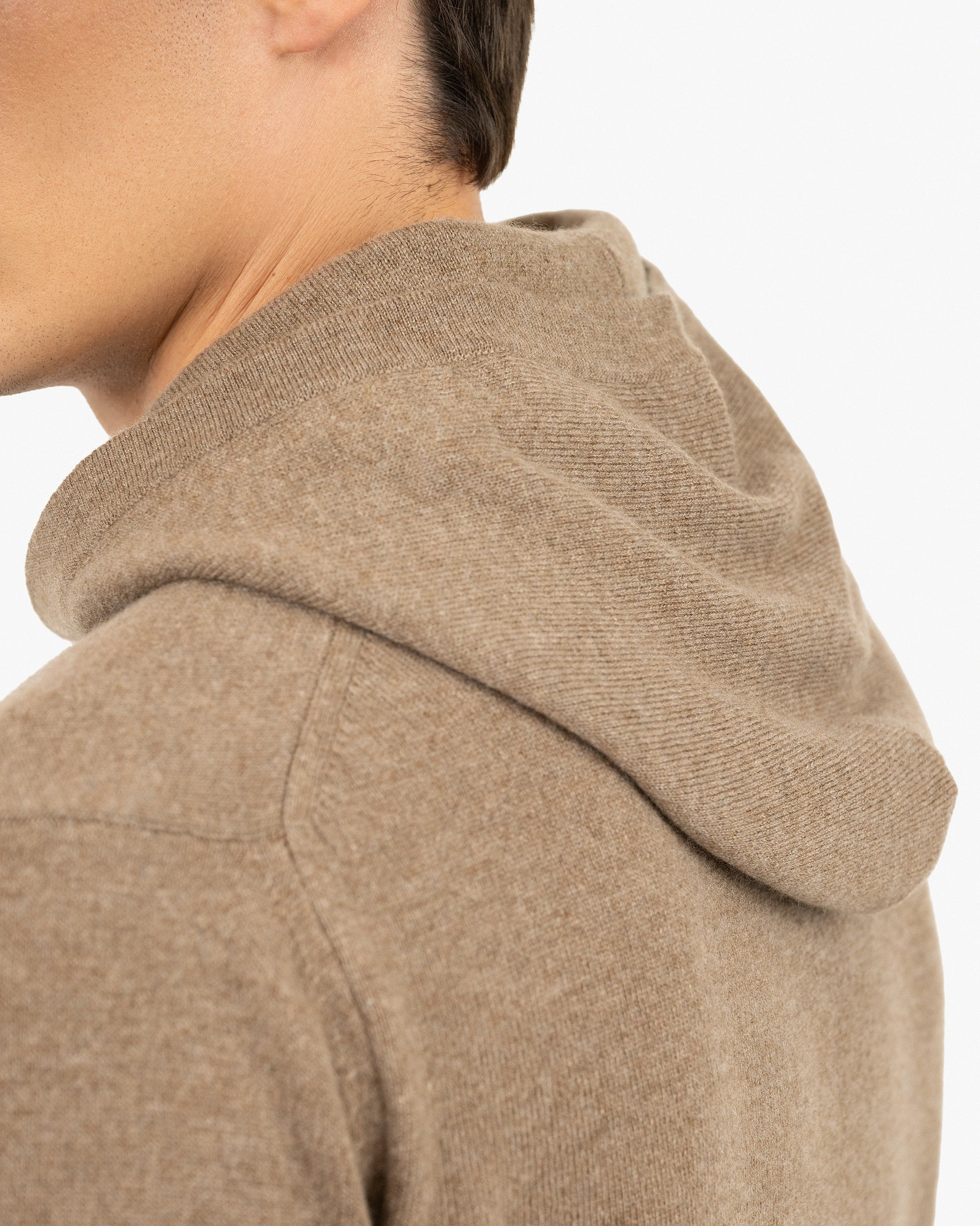 Men's Gramercy Hoodie - Light Brown Cashmere