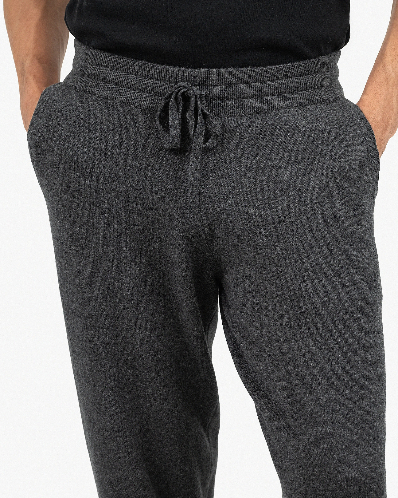Men's Gramercy Cashmere Joggers - Charcoal | MaisonCashmere