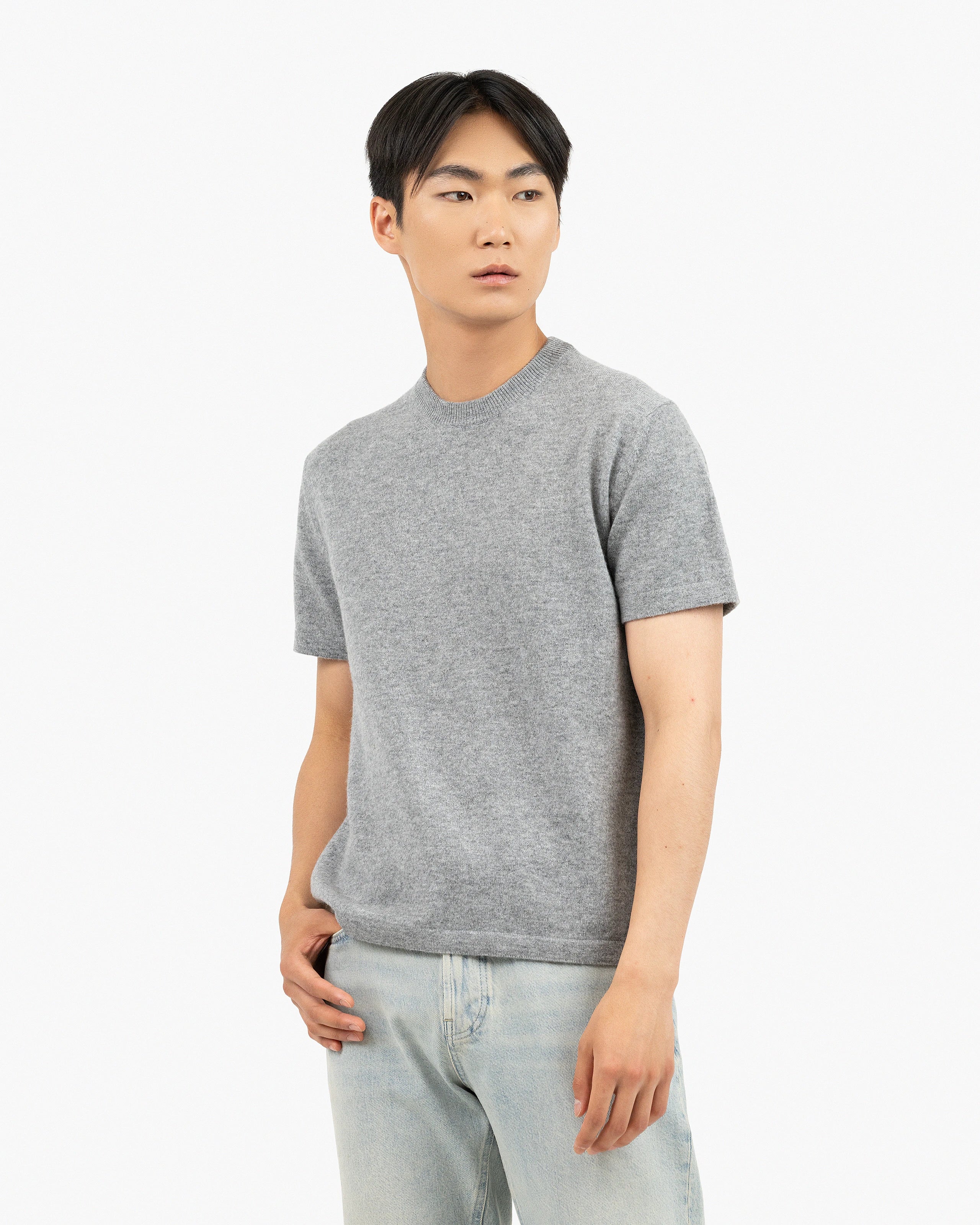 Men's Gramercy Tee - Medium Grey Cashmere
