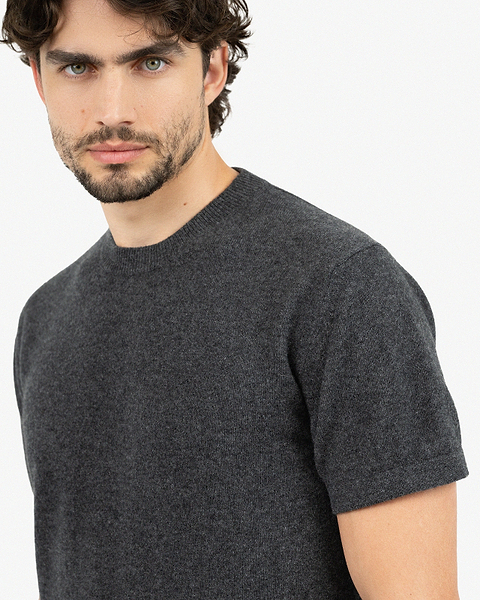 Men's Gramercy Tee - Charcoal Cashmere