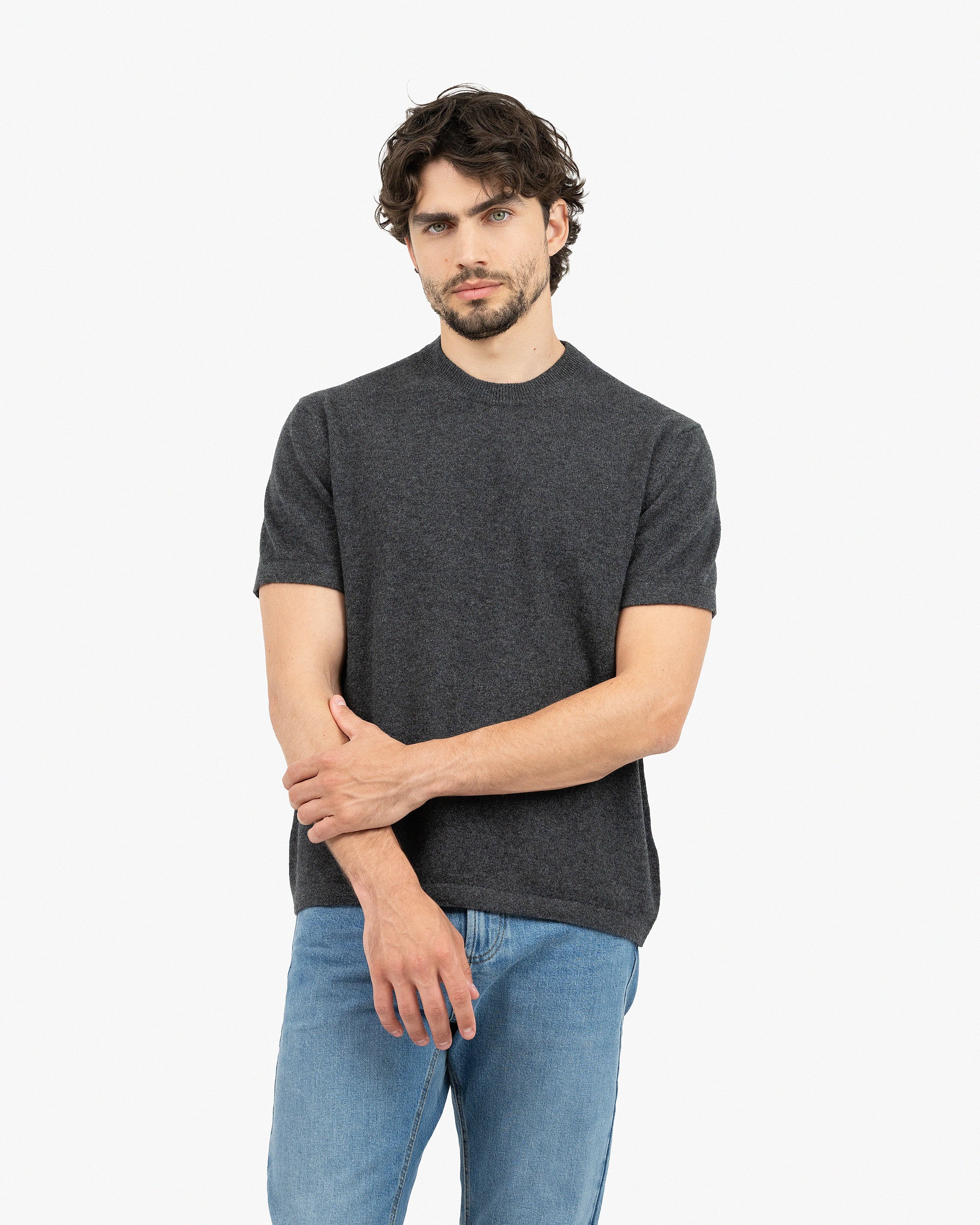 Men's Gramercy Tee - Charcoal Cashmere
