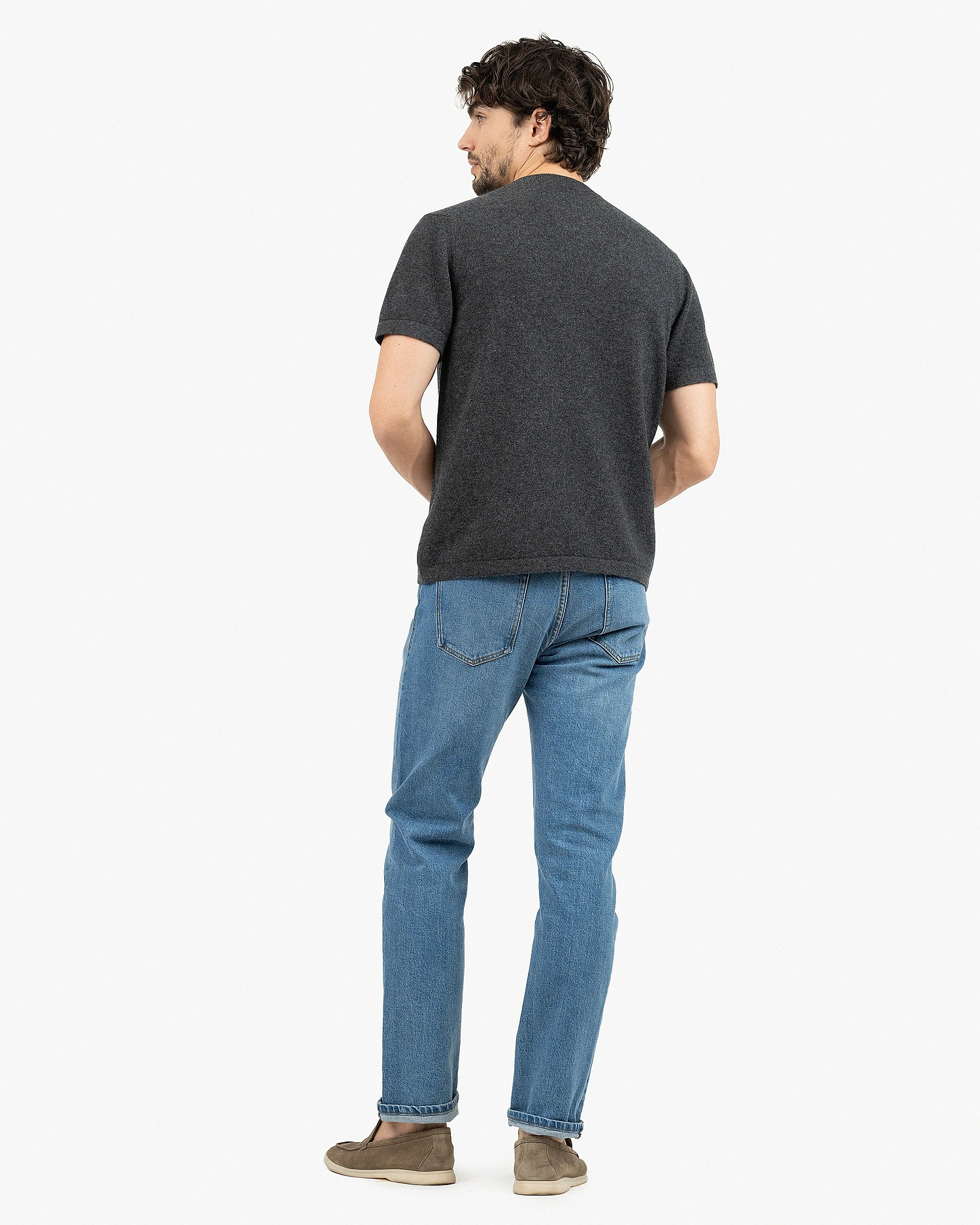 Men's Gramercy Tee - Charcoal Cashmere
