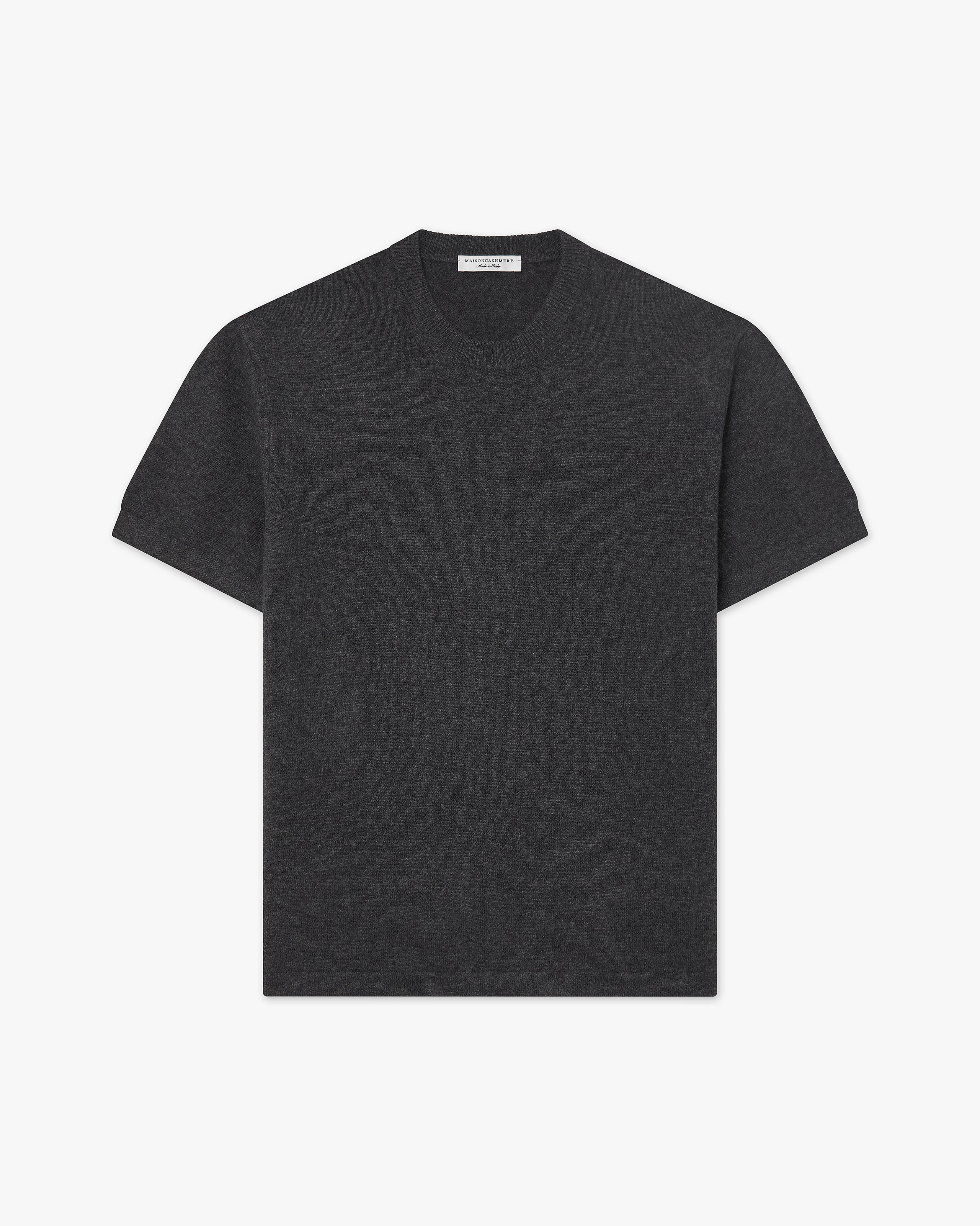 Men's Gramercy Cashmere Tee - Charcoal | MaisonCashmere
