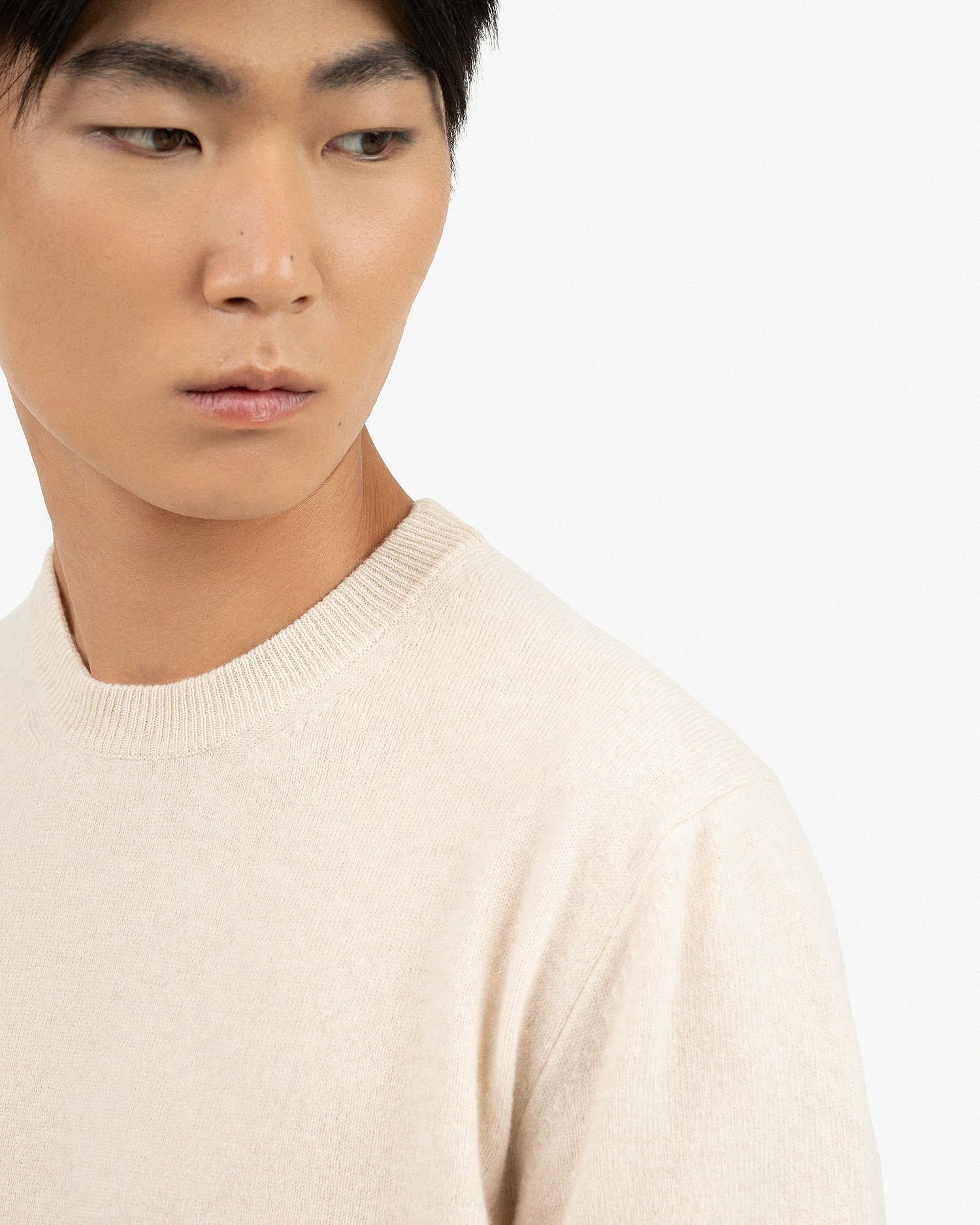 Men's Gramercy Tee - Light Beige Cashmere