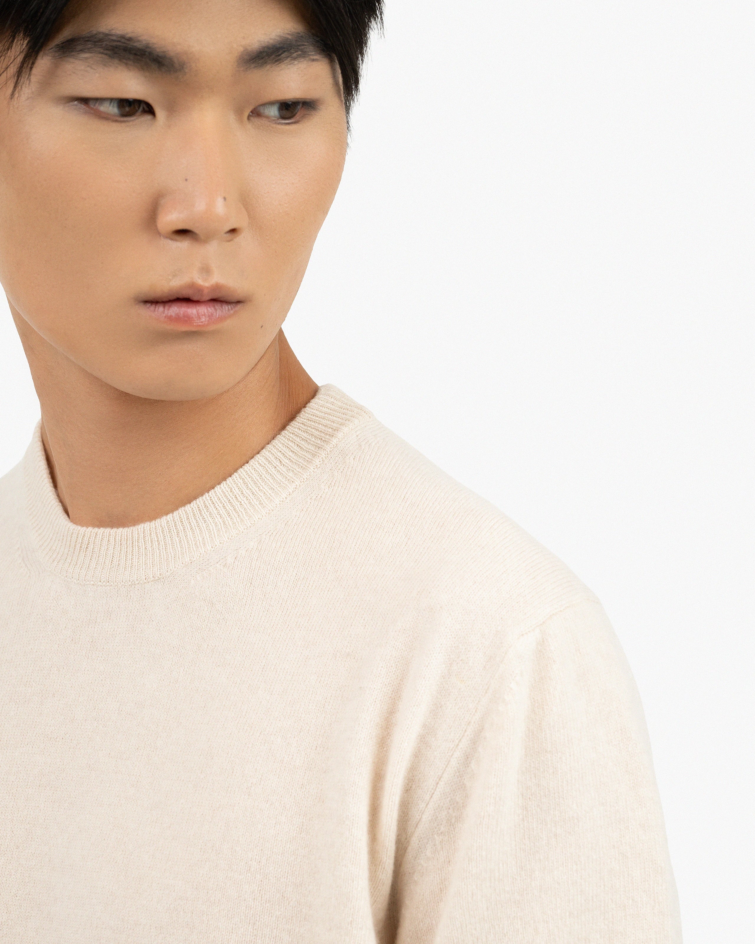 Men's Gramercy Tee - Light Beige Cashmere