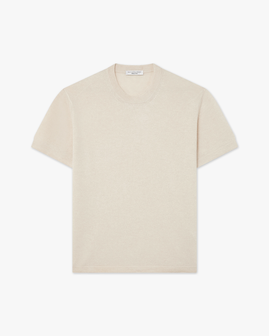 Men's Gramercy Tee - Light Beige Cashmere