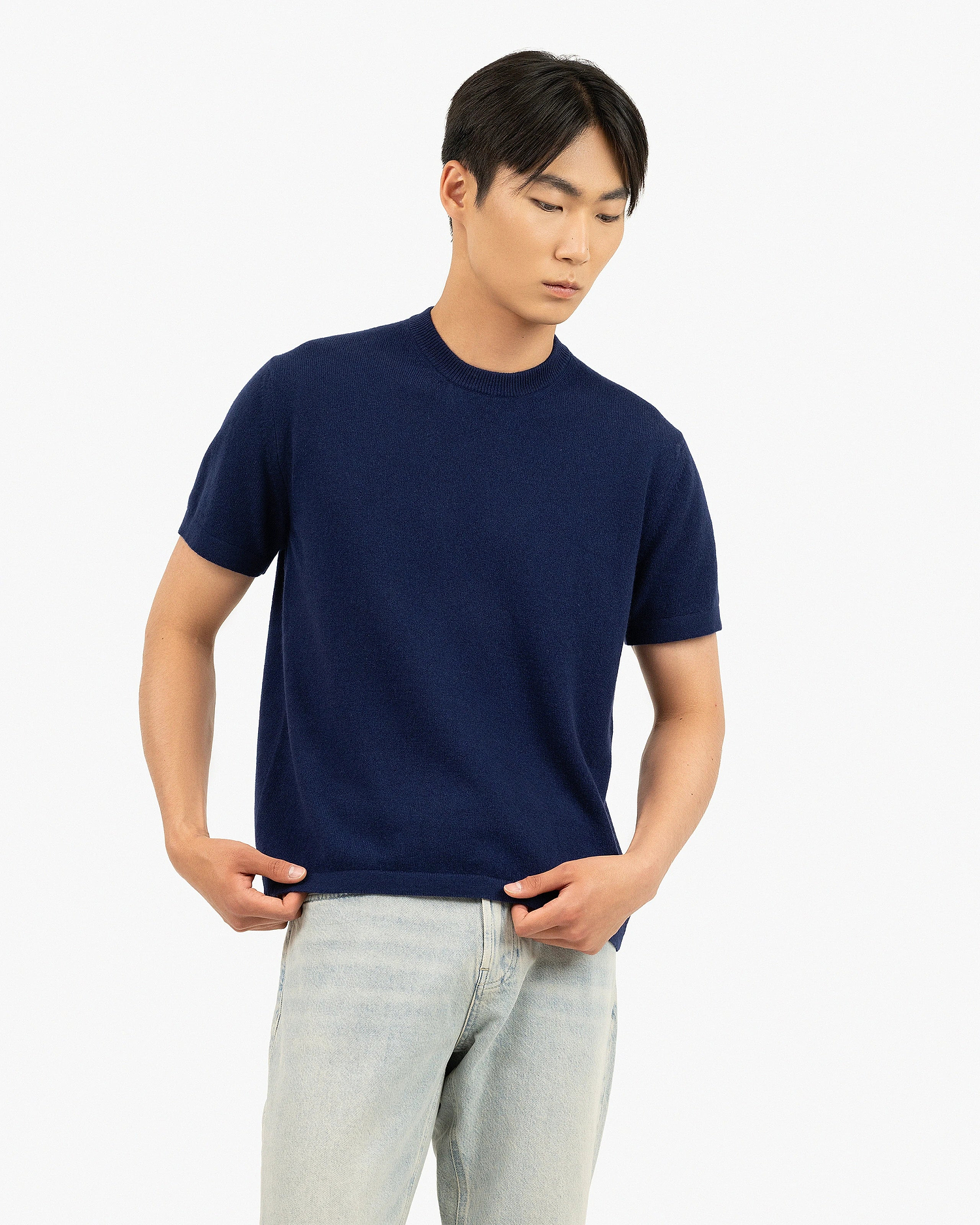 Men's Gramercy Tee - Blue Cashmere