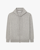 Sweat à Capuche Zippé Gramercy Homme - Gris Clair