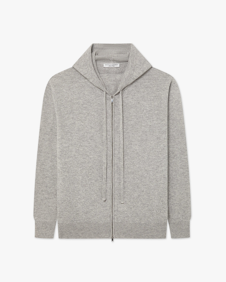 Men's Gramercy Zip Hoodie - Light Grey Cashmere