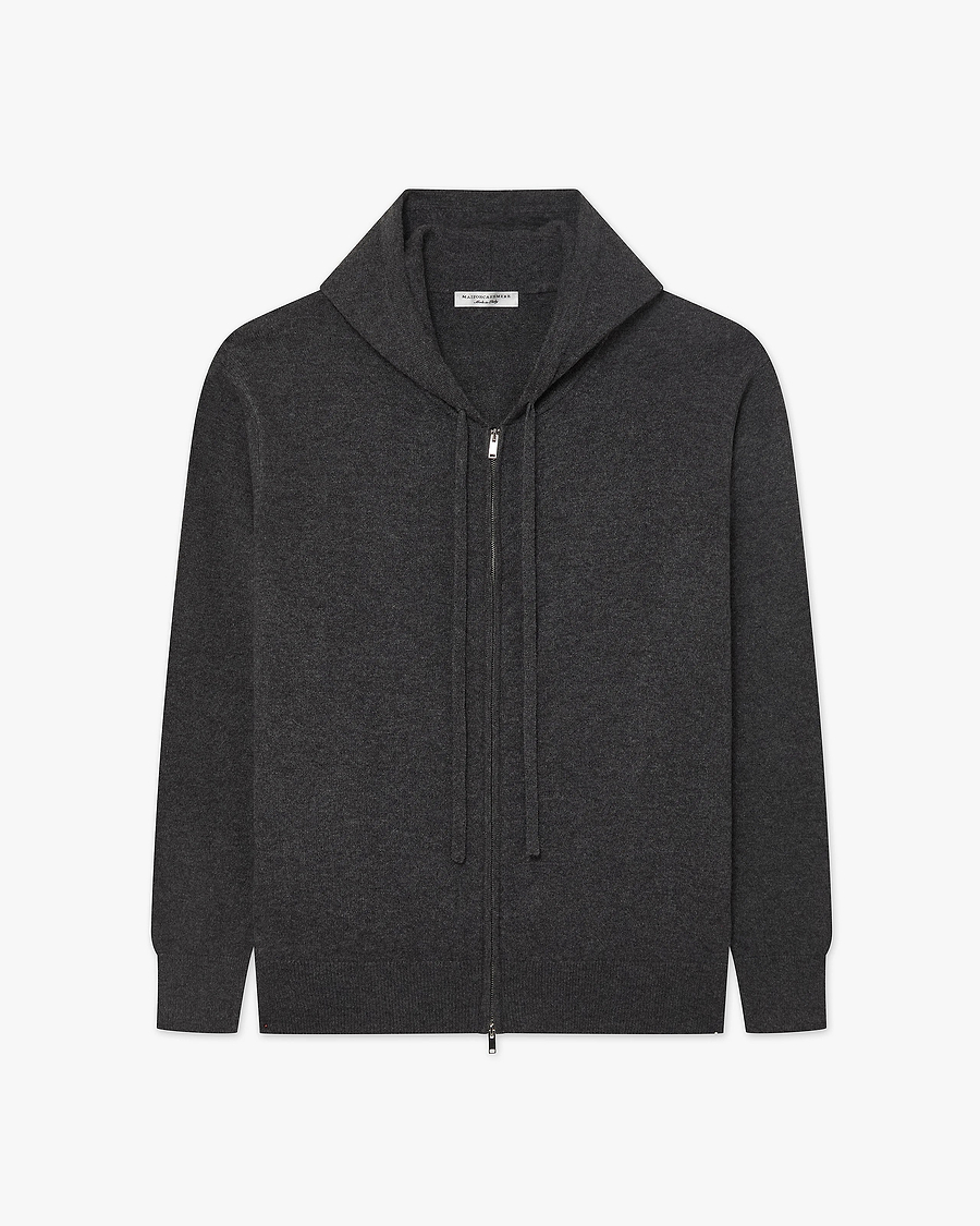Men's Gramercy Zip Hoodie - Charcoal Cashmere