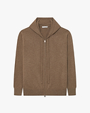 Sweat à Capuche Zippé Gramercy Homme - Brun Clair