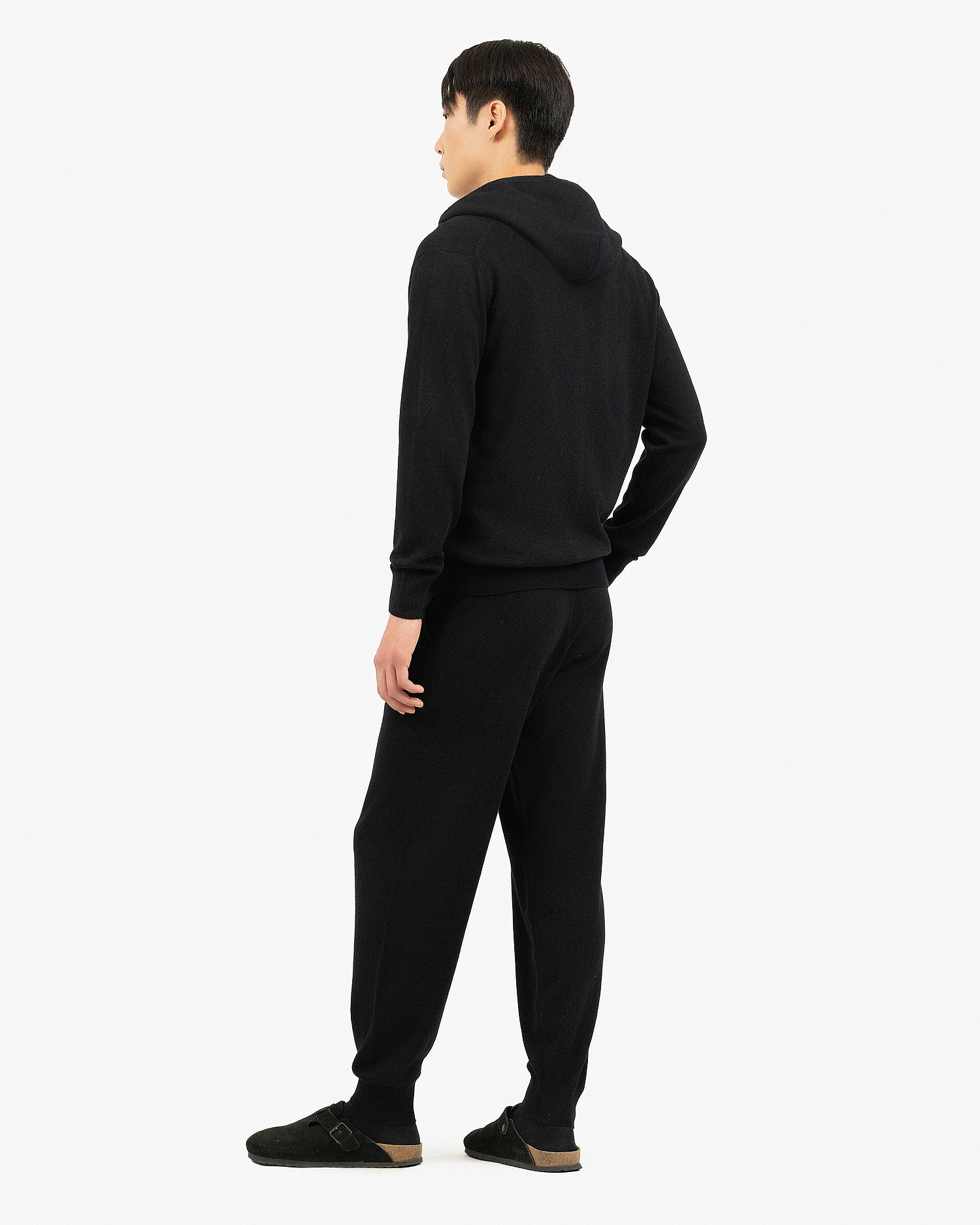 Men's Gramercy Zip Hoodie - Black Cashmere