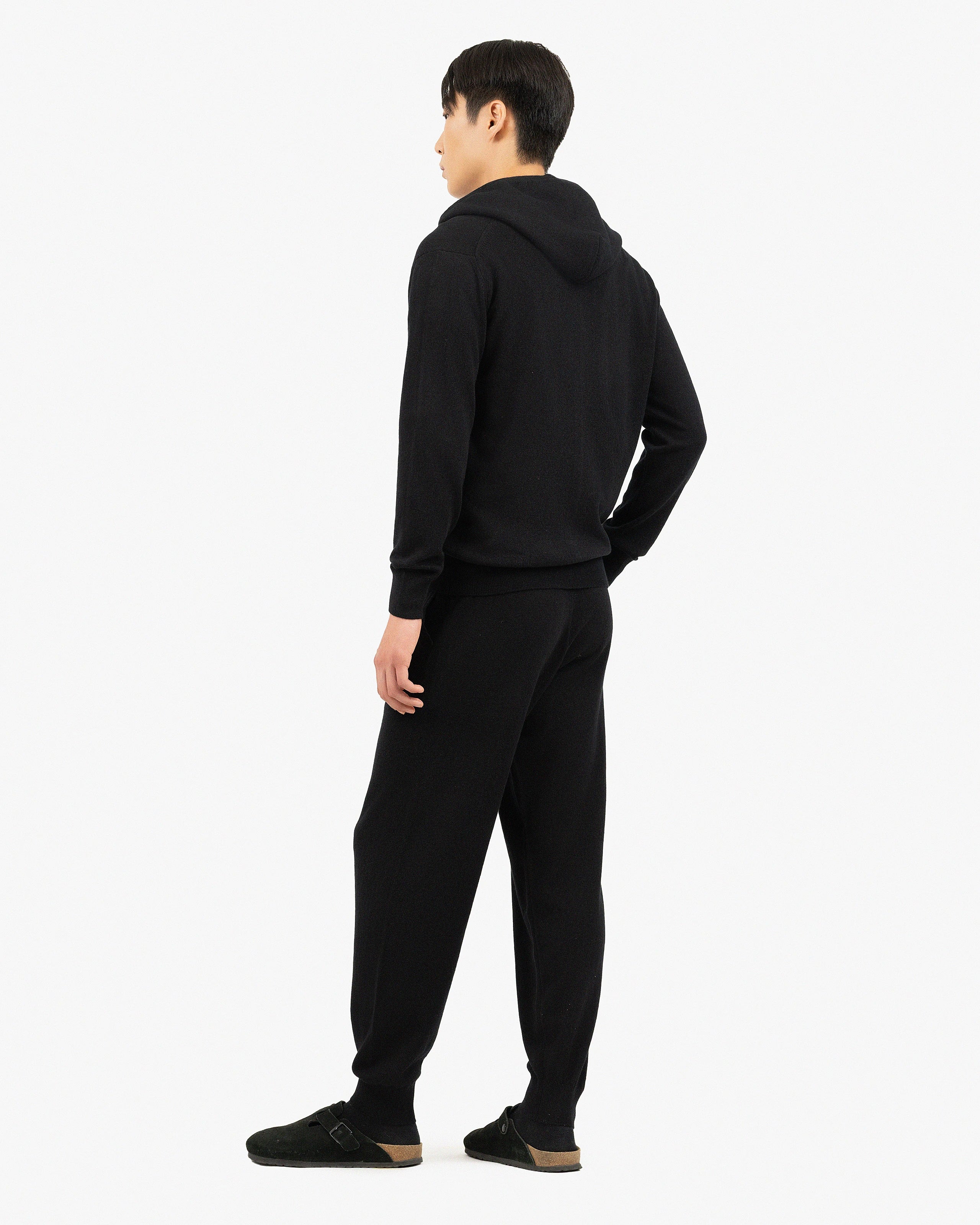 Men's Gramercy Zip Hoodie - Black Cashmere