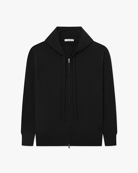 Men's Gramercy Zip Hoodie - Black Cashmere
