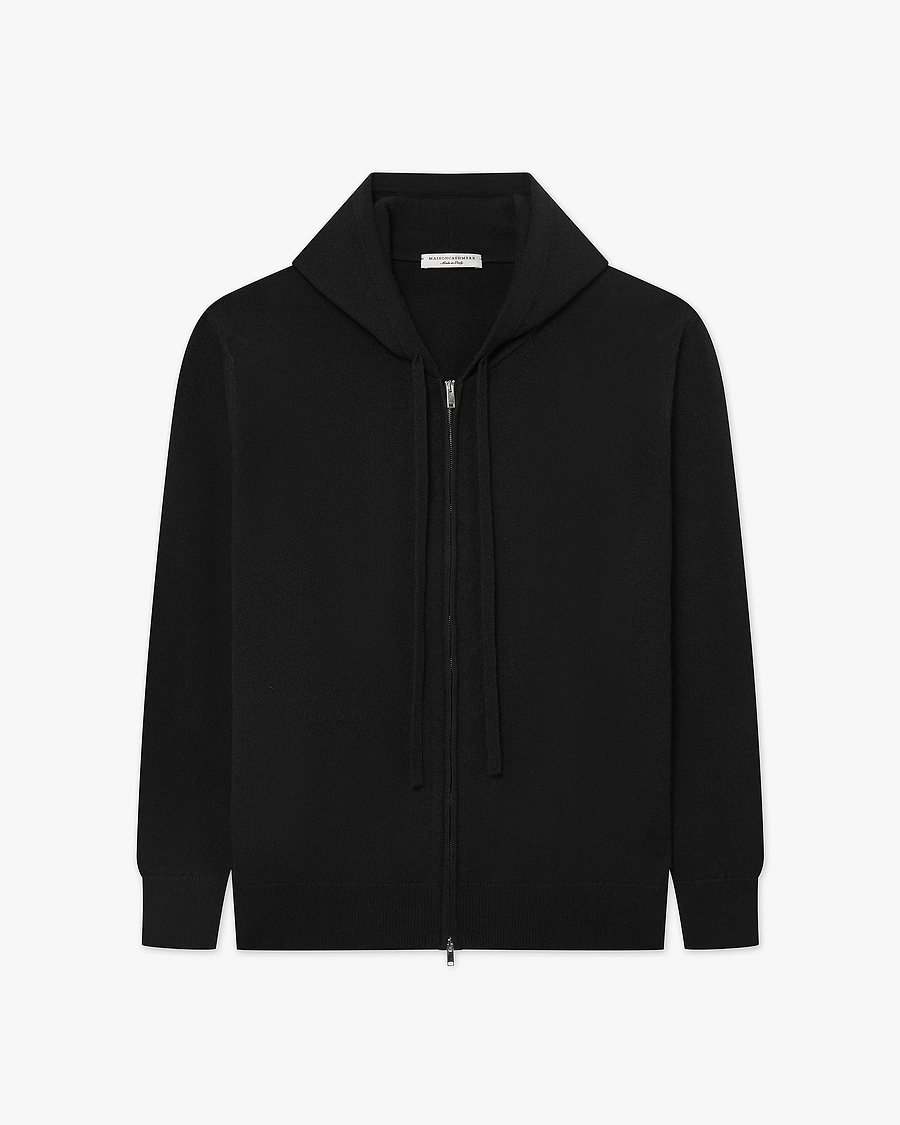 Men's Gramercy Zip Hoodie - Black Cashmere
