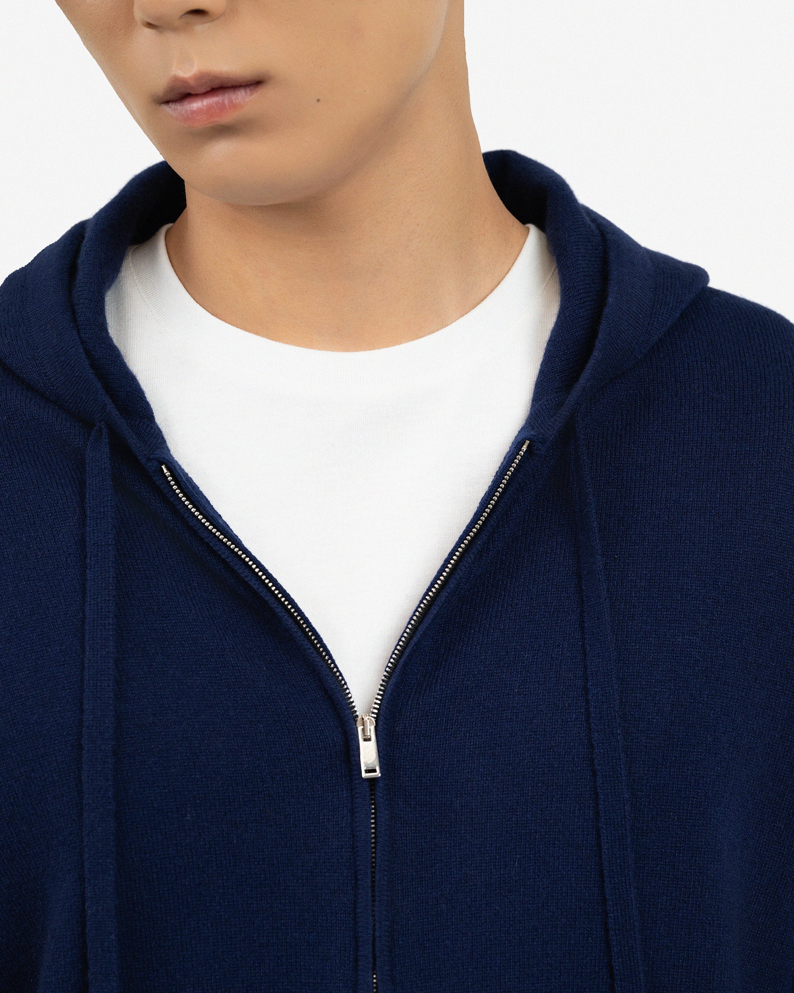 Men's Gramercy Zip Hoodie - Blue Cashmere
