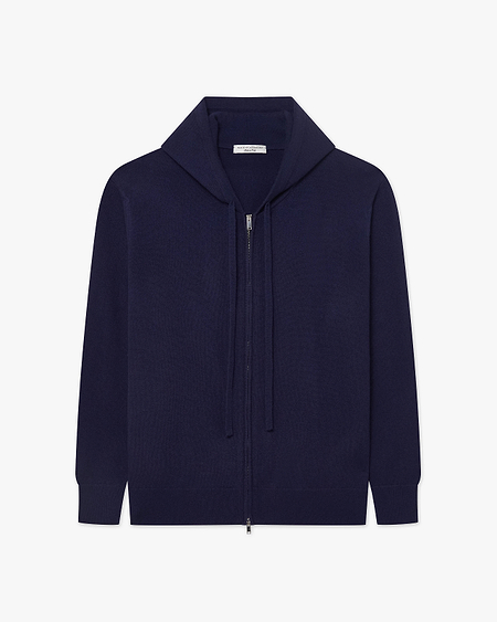 Men's Gramercy Zip Hoodie - Blue Cashmere