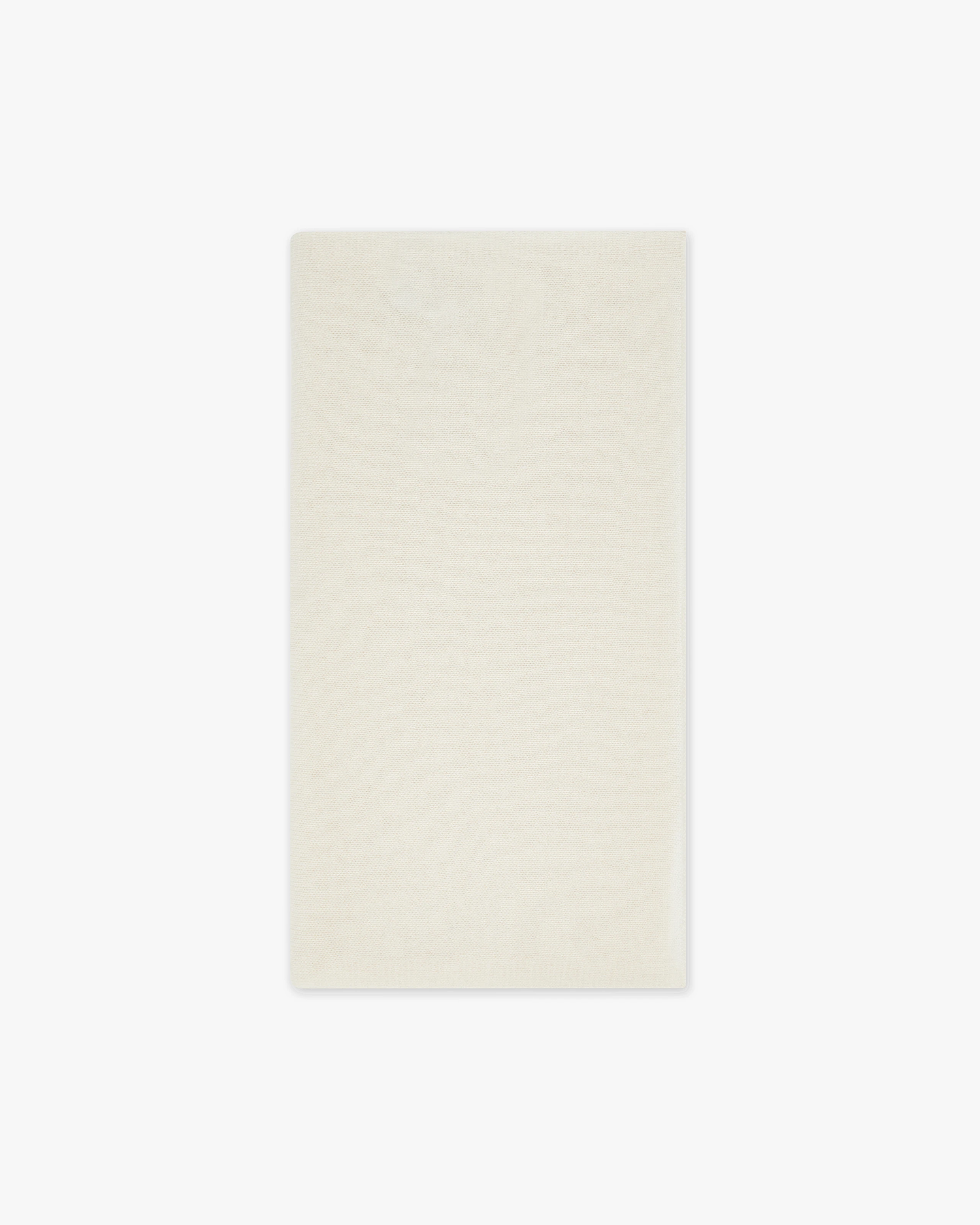 Men's Essential Maxi Scarf - White Cashmere