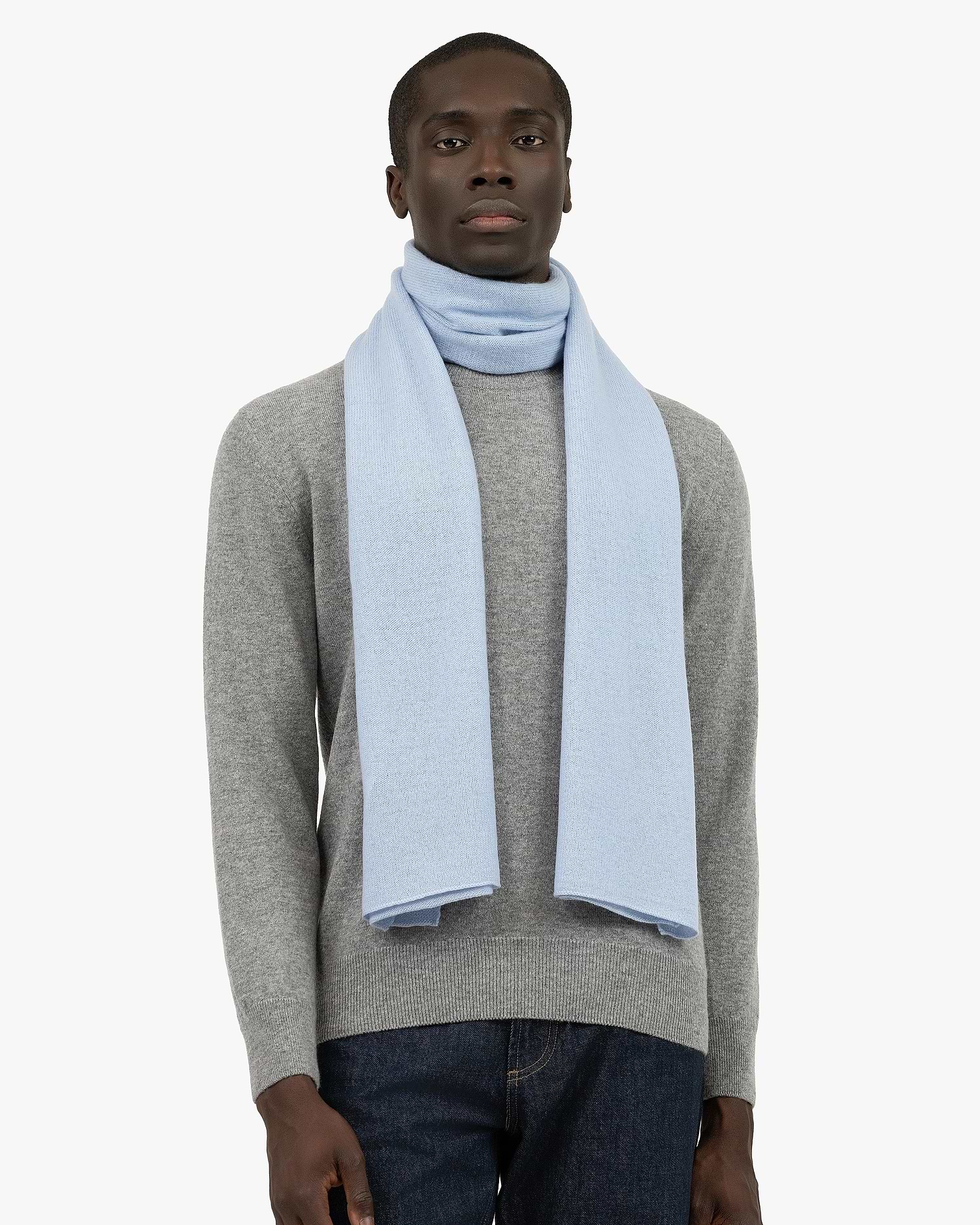Echarpe pour homme noire JASE - Coeur de Foulard Echarpe pour homme noire JASE - Coeur de Foulard