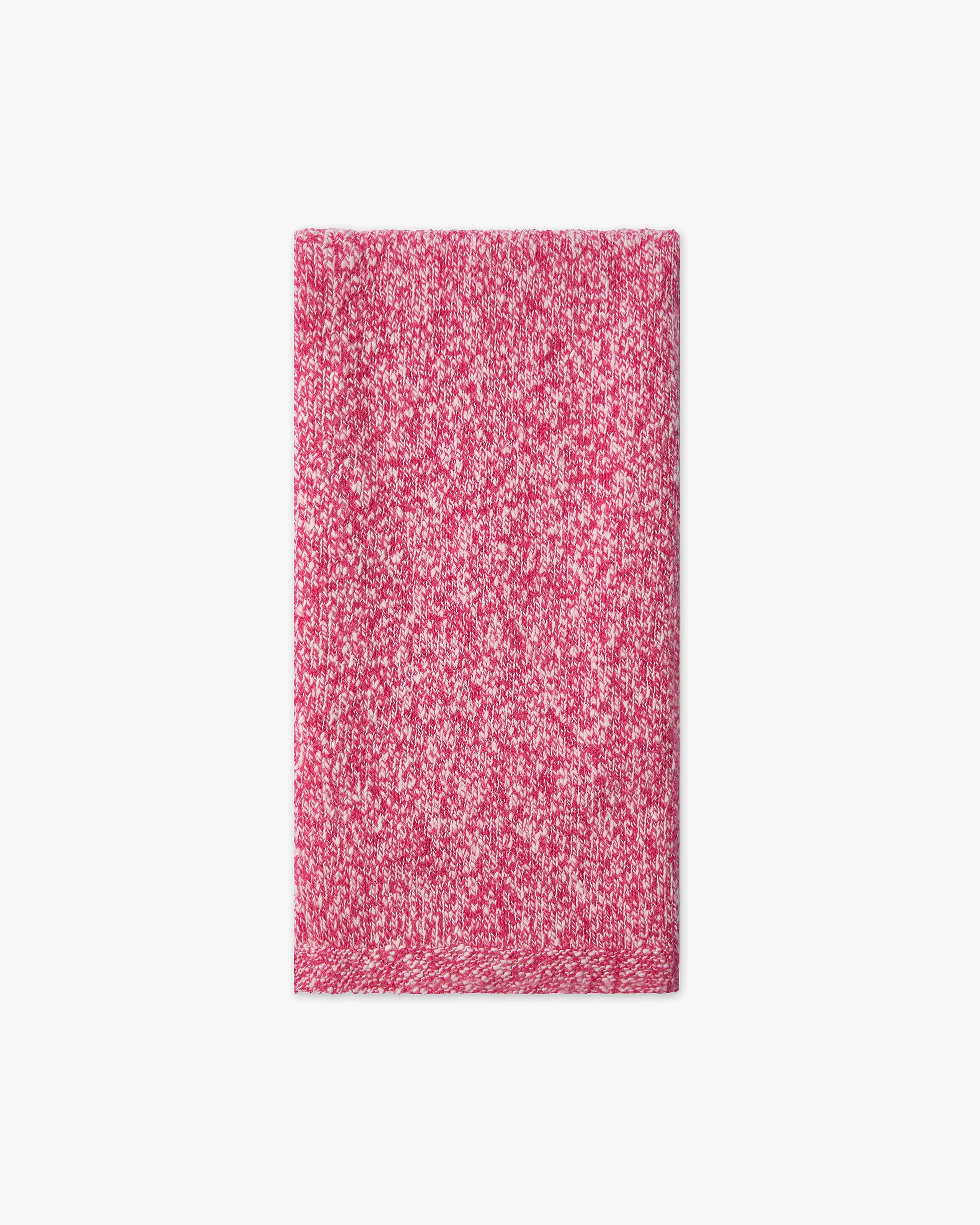 Men's Mouliné Maxi Scarf - Fuchsia Lana / Cashmere