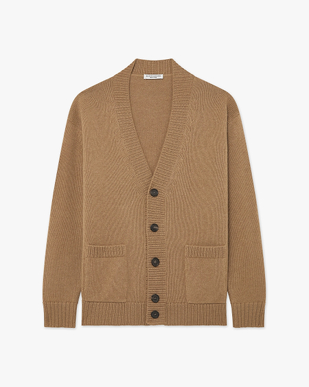 Men's Moritz Maxi Cardigan - Hazelnut Merino