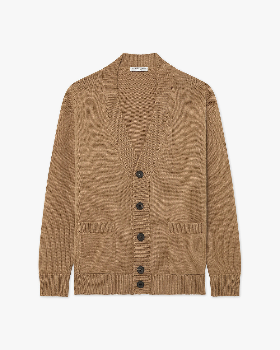 Men's Moritz Maxi Cardigan - Hazelnut Merino