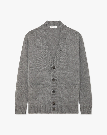 Men's Moritz Maxi Cardigan - Grey Merino