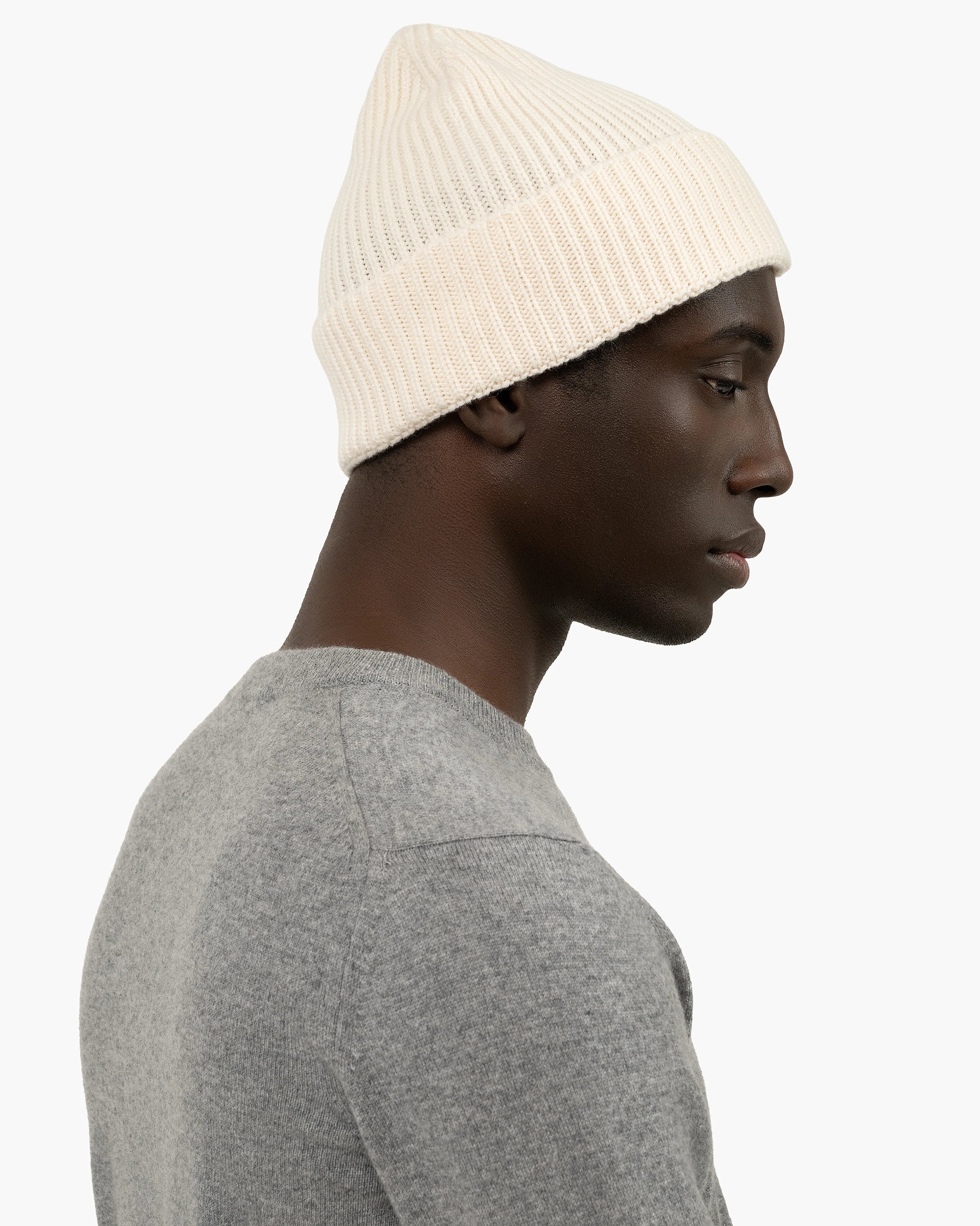 Men's Monaco Hat - White Cashmere