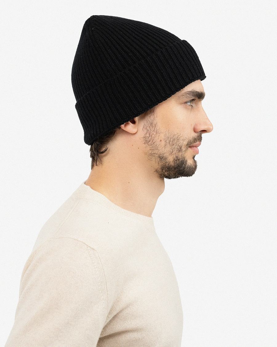 Men's Monaco Hat - Black Cashmere
