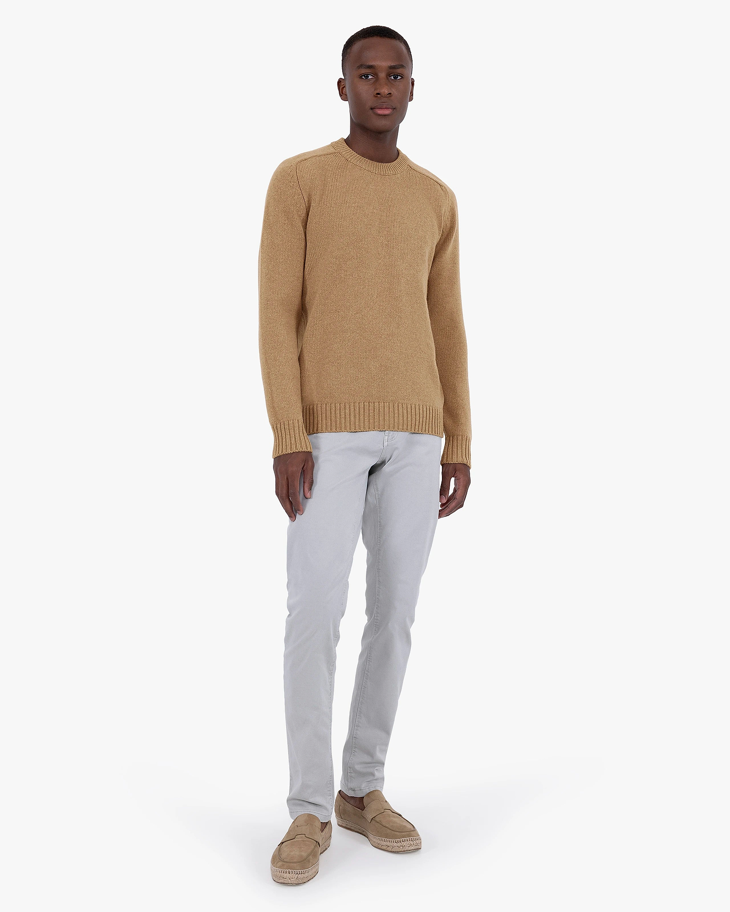 Men's Moritz Crew Neck Sweater - Hazelnut Merino