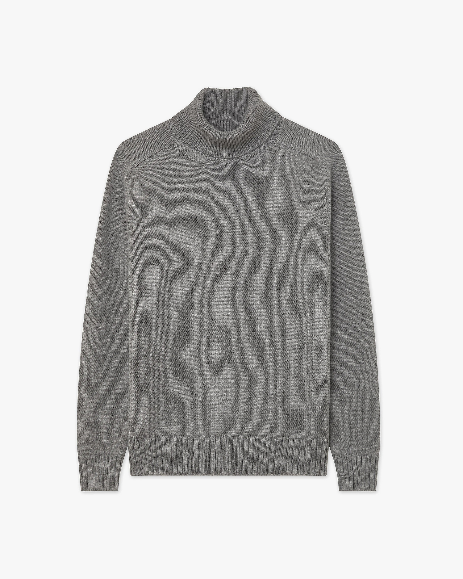 Men's Moritz Turtleneck Sweater - Grey Merino