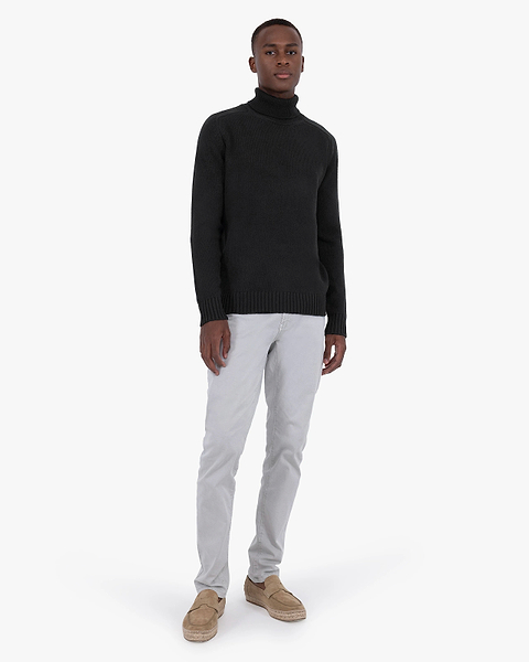 Men's Moritz Turtleneck Sweater - Black Merino