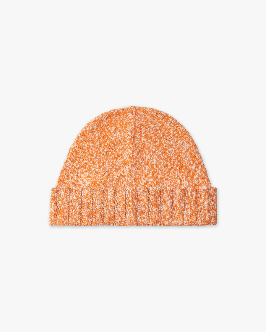 Men's Mouliné Hat - Orange Lana / Cashmere