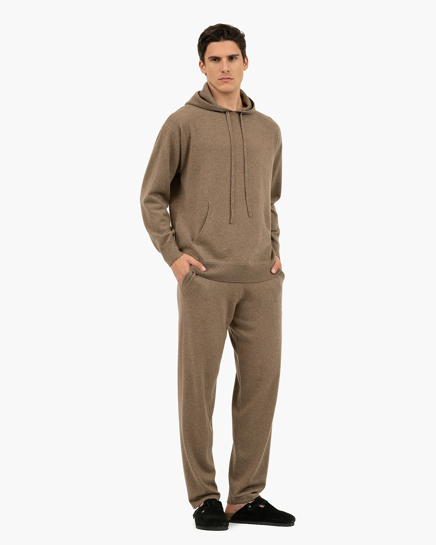 Men's Palisades Hoodie - Light Brown Cashmere