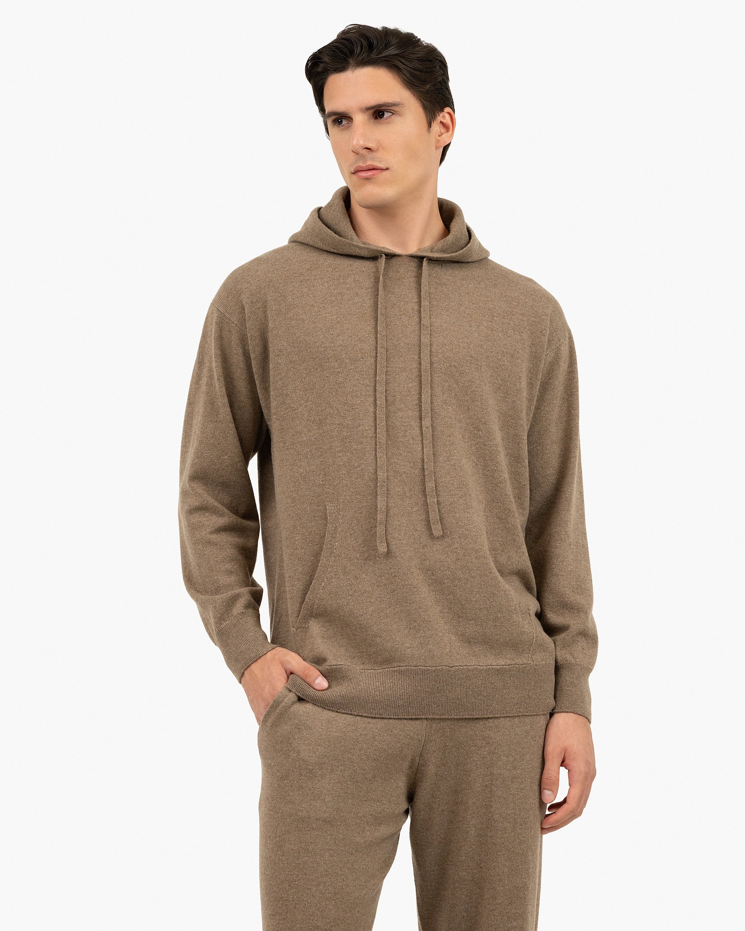 Men's Palisades Hoodie - Light Brown Cashmere
