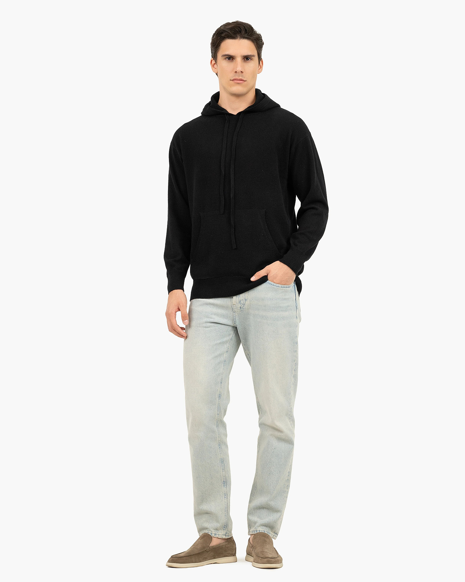 Men's Palisades Hoodie - Black Cashmere