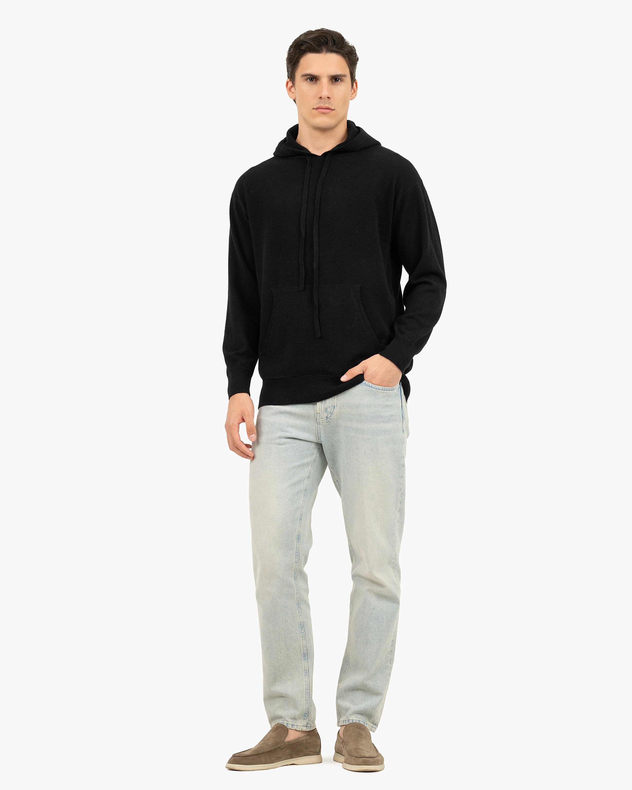 Men's Palisades Hoodie - Black Cashmere