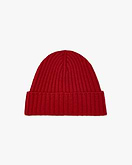 Men's Ribbed Hat - Red