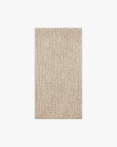 Men's Ribbed Scarf - Beige Cashmere